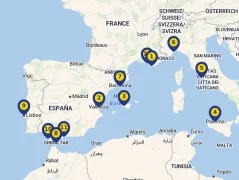 Mapa plavby