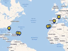Mapa plavby