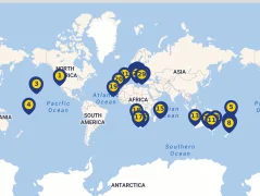 Mapa plavby