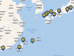 Mapa plavby