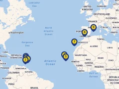Mapa plavby